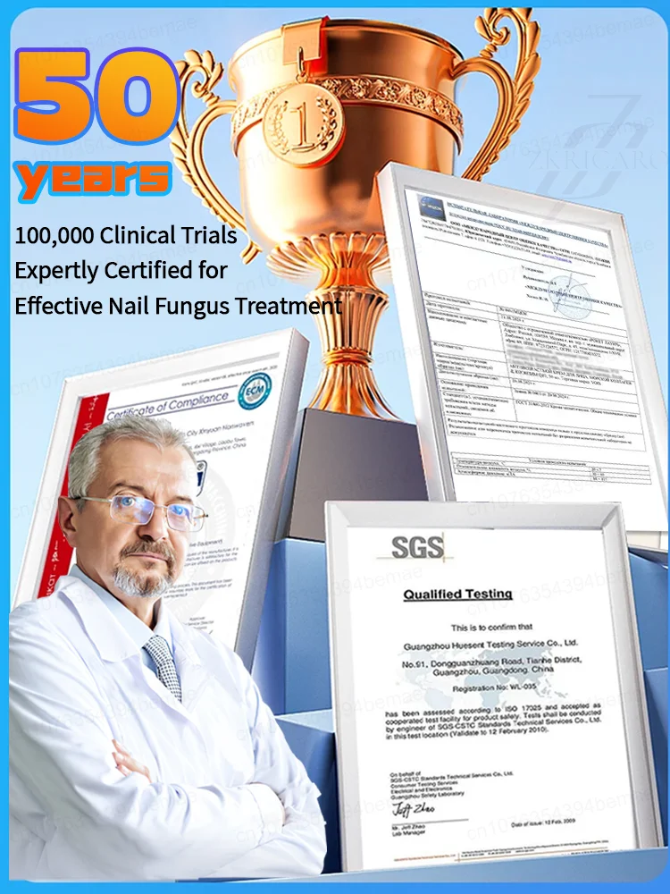 Les ongles deviennent sains et lisses sans avoir à se soucier des mycoses.