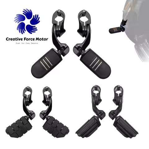 1-1/4" Crash Bar Motorcycles Highway 32mm Foot Pegs Mount Kit For Honda Harley Low Rider Iron 883 Street Glide Road King Fat Bob