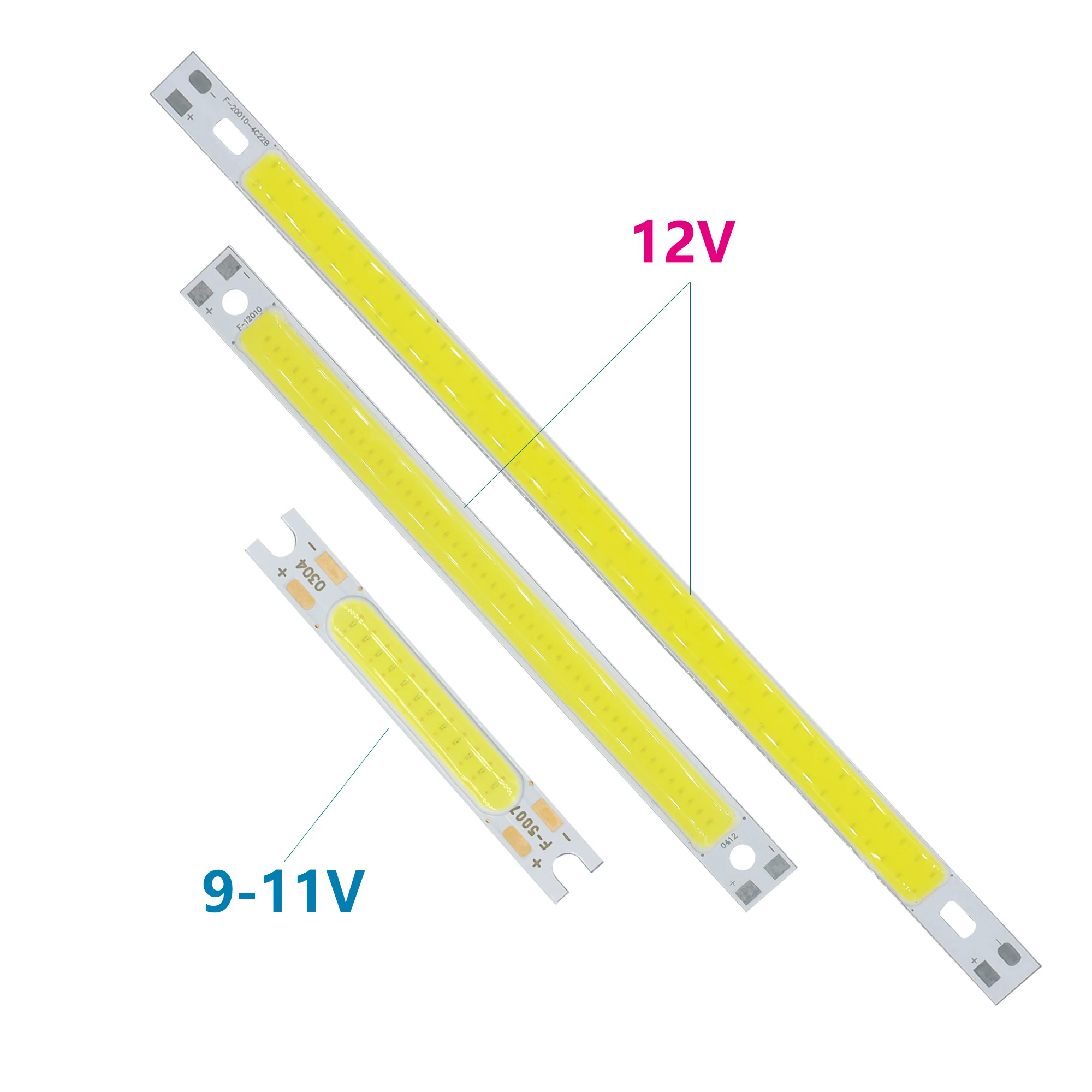 DC12-14V 200x10mm 120x10mm Licht Emitting Diod 12W 6W 1000-1500LM COB LED Streifen licht COB Streifen Lampe Weiß 6500K rot grün blau