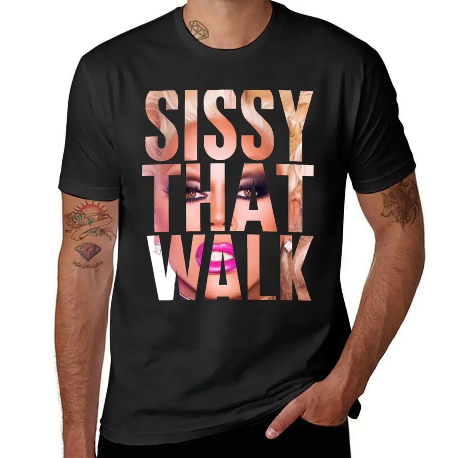 SISSY THAT WALK T-Shirt Short sleeve tee Blouse mens graphic t-shirts