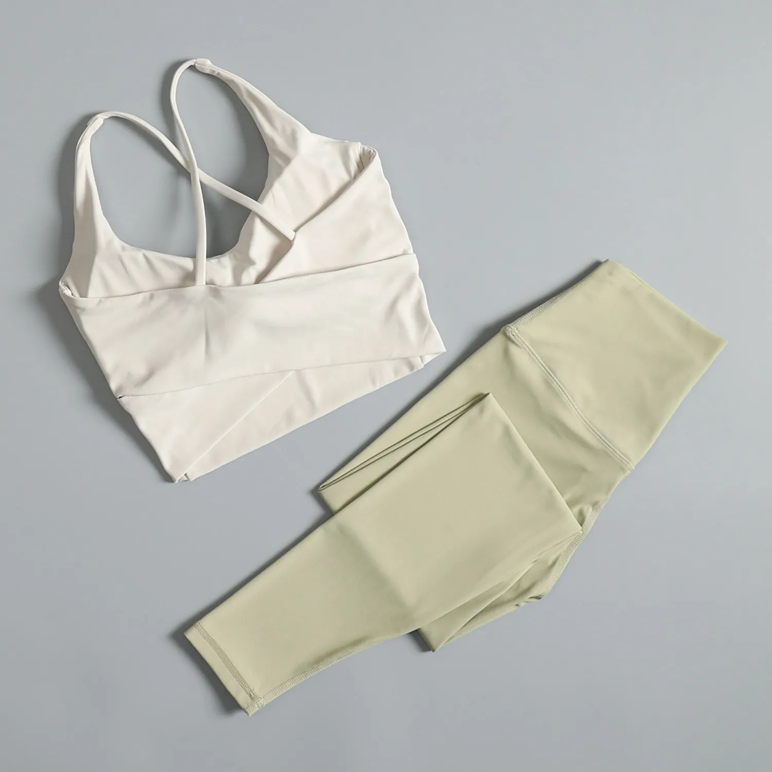Pilates yoga clothing set for women summer all-in-one morning running training vest high waist hip lifting cycling sports