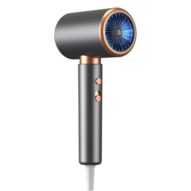 YCOC-Salon Hair Dryer 2000W 5Th Gear Strong Power Negative Ionic Blow Dryer Professional Hot Cold Air Brush EU Plug
