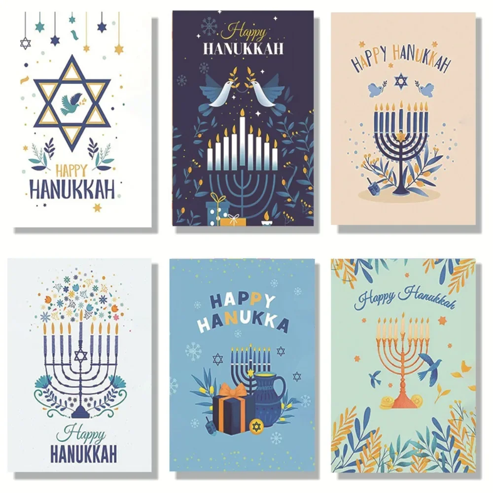 Send Warm Wishes and Messages with Jewish Hanukkah Card and Invitation Set