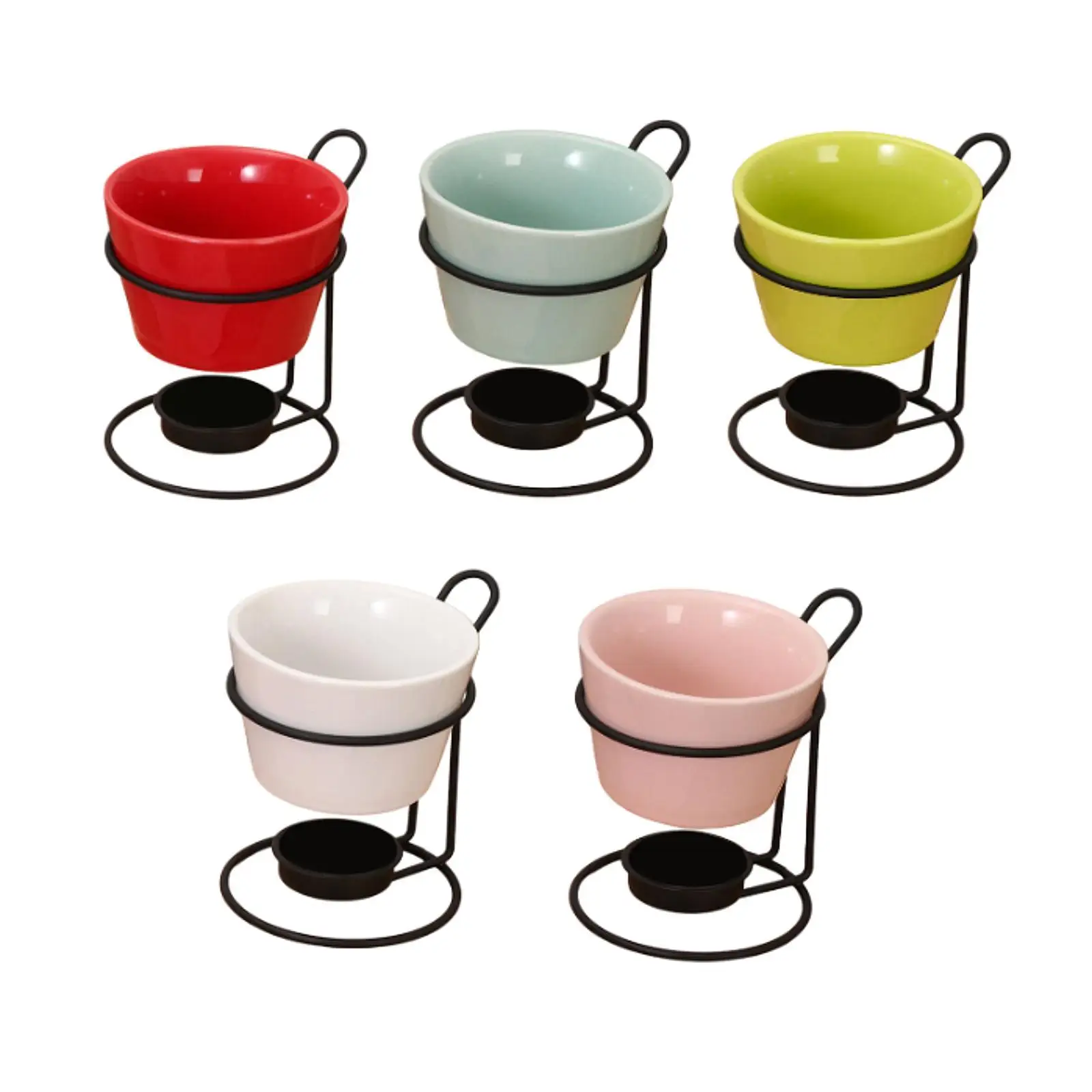 Fondue Pot Set Fondue Fondue Machine with Rack Kitchen Appliances Melt Pot Cheese Fondue Pot for Party Birthday Tapas Snack
