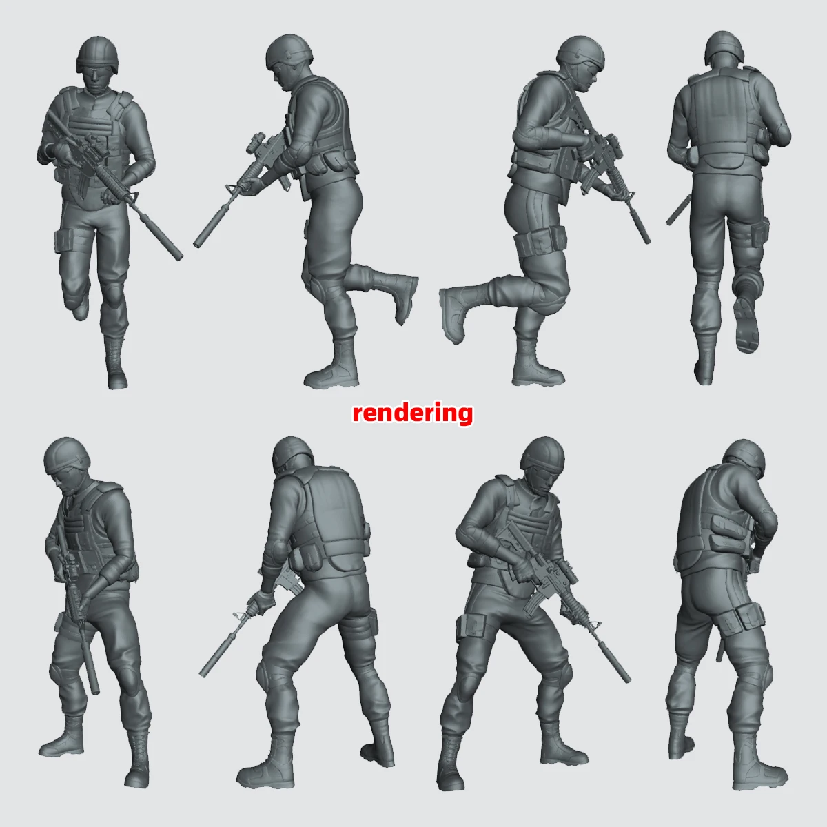 1/35 1/48 1/72 Maßstab Modellbausatz 3D Harz Miniatur-Soldatenfiguren US Marines Unbemalt Unmontiert Diorama – Detail 7