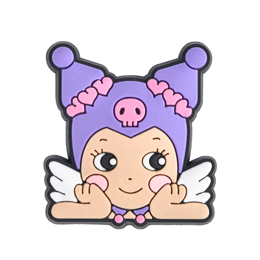 Cute Cartoon Doll Shoe Charms for Kids Girls Boys Anime Decoration Wristband Clog Accessories Party Favor image 6