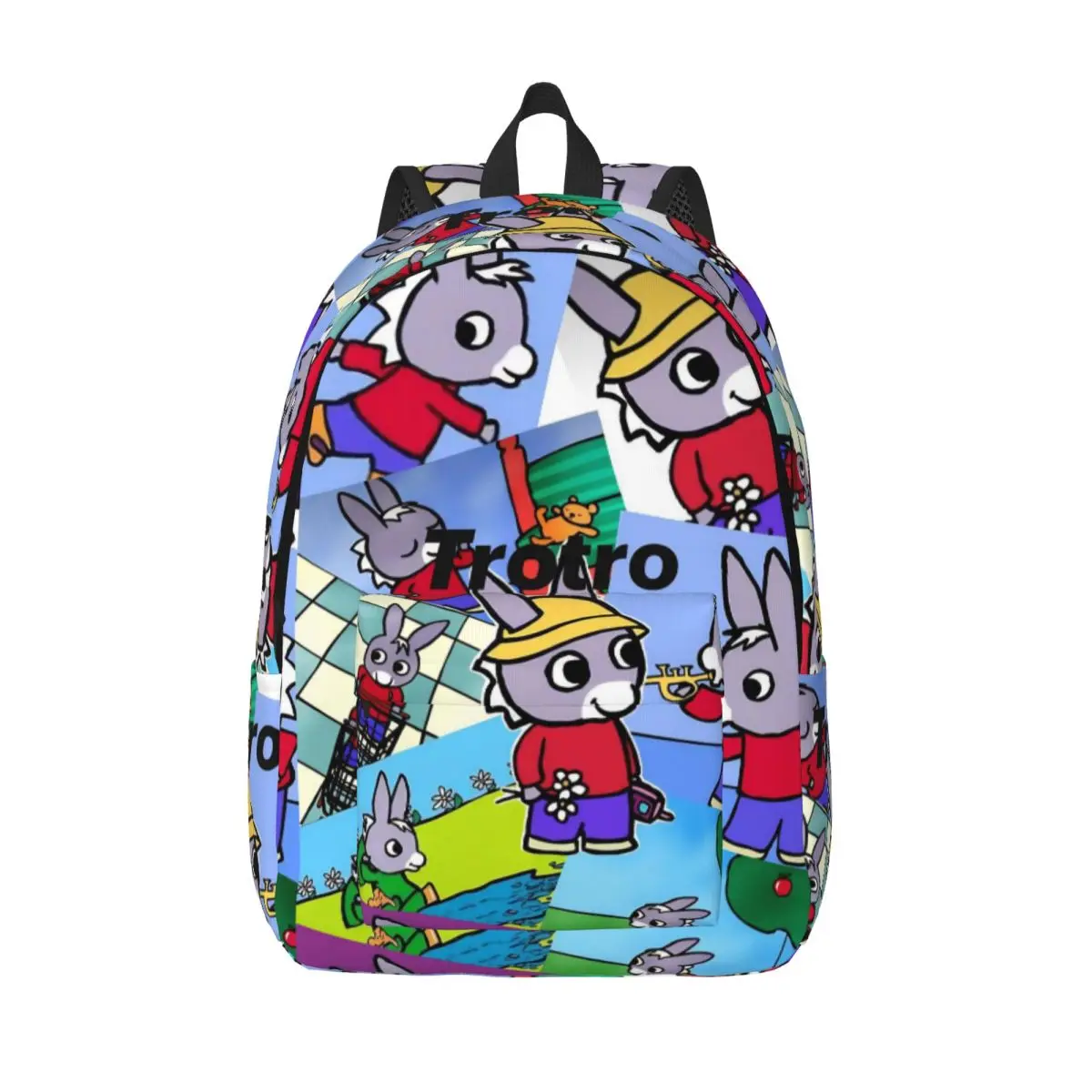

Рюкзак с героями мультфильмов Trotro для дошкольников начальной школы, милый маленький осел, сумка для книг для мальчиков и девочек, прочный детский рюкзак