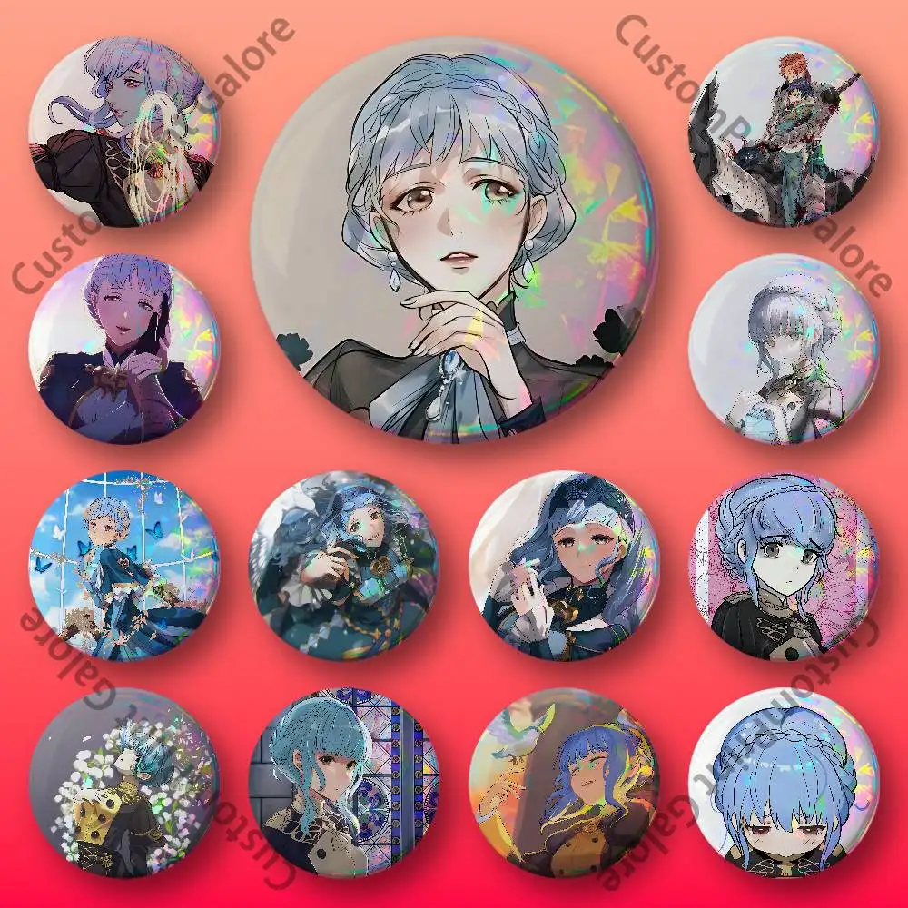 

M-Marianne Round Custom Badges 75 58 44 32 25 mm Brooch Backpack Hat Enamel Pins Accessories Toys Gifts