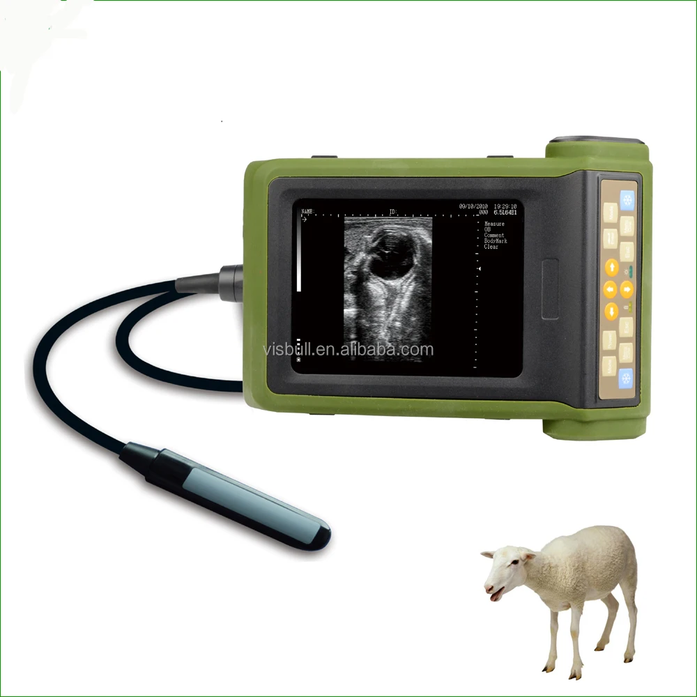 RKU10 Veterinary Ultrasound Scanner Pregnancy Cow bovine equine ovine canine feline goat swine llama veterinary rectal probe