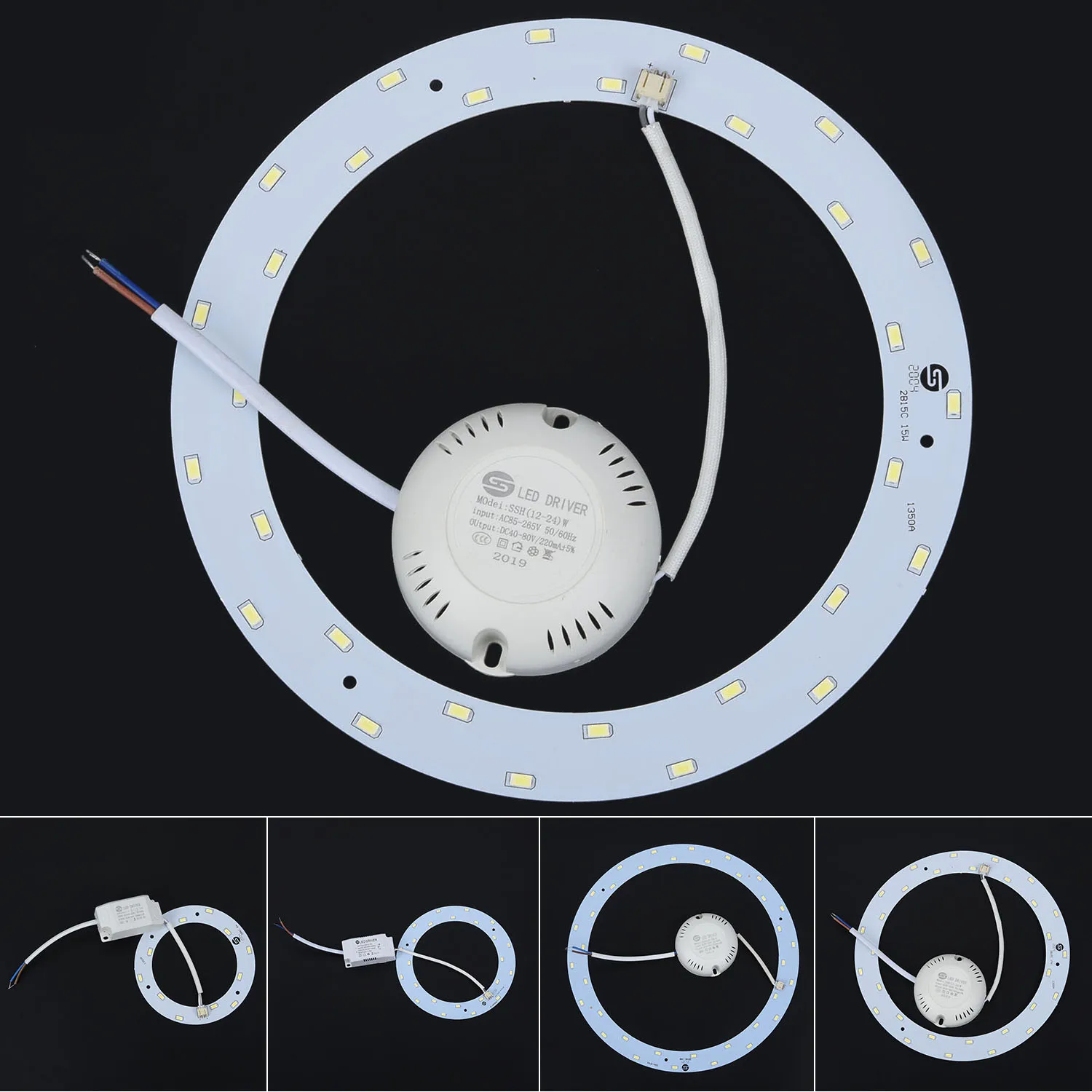 

10/12/15/18W Light Plate With Driver Circle Shaped 5730 LED Panel Ceiling Light Fixtures Board Lamps Plate