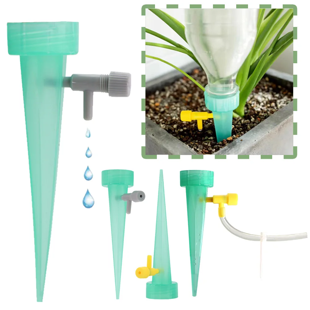 

Automatic Garden Watering Spike Automatic Drip Irrigation Device Tapered Semi-Transparent Automatic Watering Tool Indoor Garden