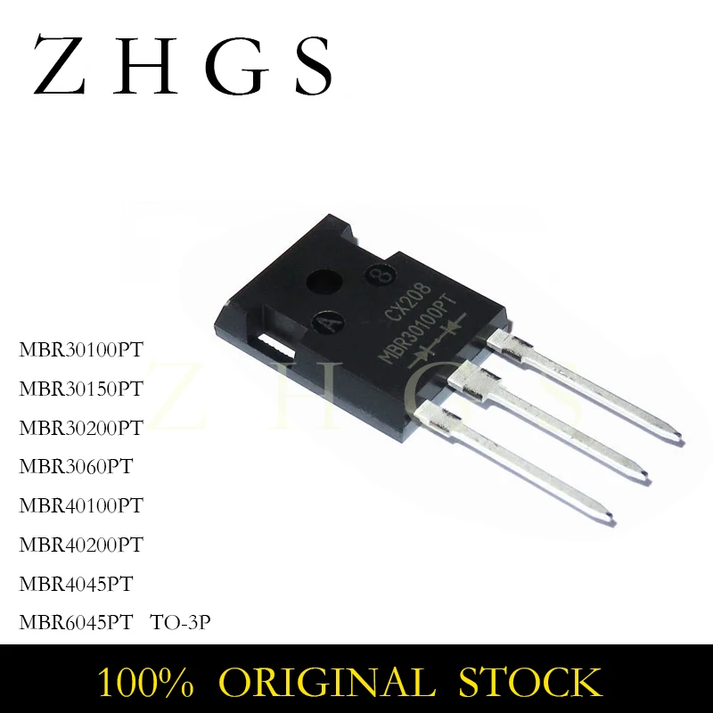 5PCS MBR30100PT TO-247 MBR30100 30A 100V MBR30200PT MBR30200 MBR40100PT MBR30150PT MBR40200PT MBR3060PT MBR4045PT MBR6045PT