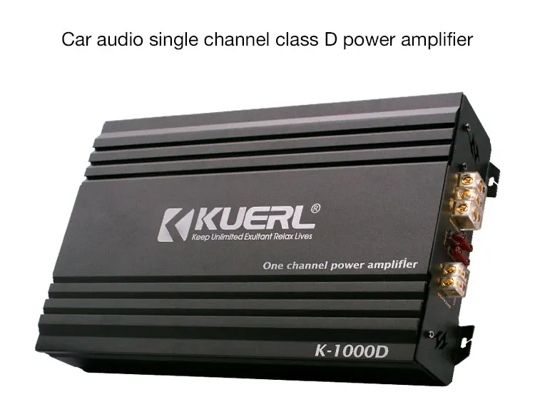 Kuer New Trend K-1000D Professional 12V High Power Car Audio Amplifier Class D Monoblock Car Amplifier
