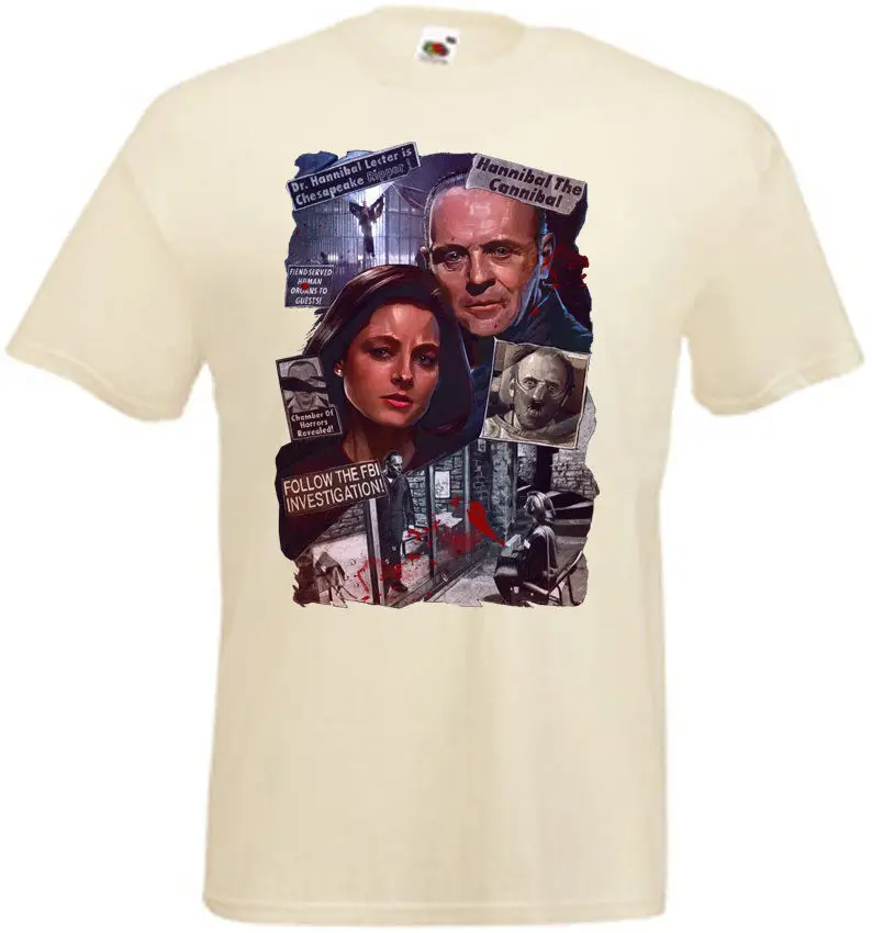 

The Silence Of The Lambs v.9 Movie Poster T shirt natural all sizes S-5XL