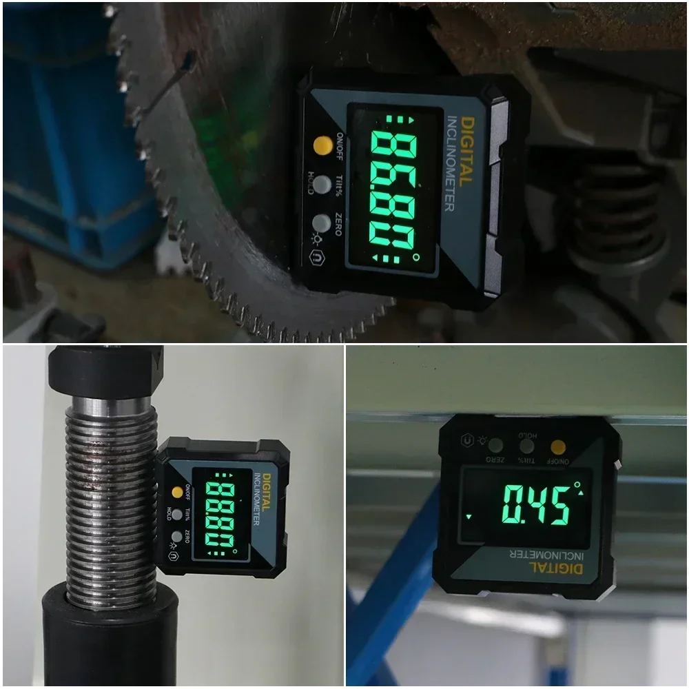 SHAHE-Niveau électronique numérique, inclinomètre magnétique, rapporteur d'angle, boîte de niveau de précision pour le travail de calcul, 4*90 °