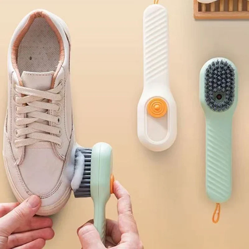 CANBOUN Spazzola per pulizia automatica con aggiunta di liquidi Set di gadget Spazzola per scarpe liquida multifunzionale Brus per pulizia a setole morbide per uso domestico