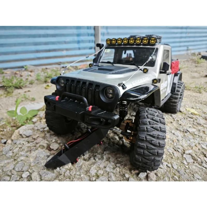 For CROSSRC EMO X/X4/XL2 1/8 Scale Crawler Front Bumper 3D Printed Upgrade Part Bolt-On Fit Stock Holes Modified Bull Bar