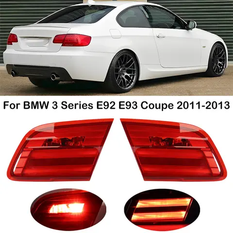 BMW 3 시리즈 E92 E93 쿠페 2011 2013 LED 내부 자동차 리어 범퍼 테일 라이트 램프 미등 어셈블리 63217252779 63217252780