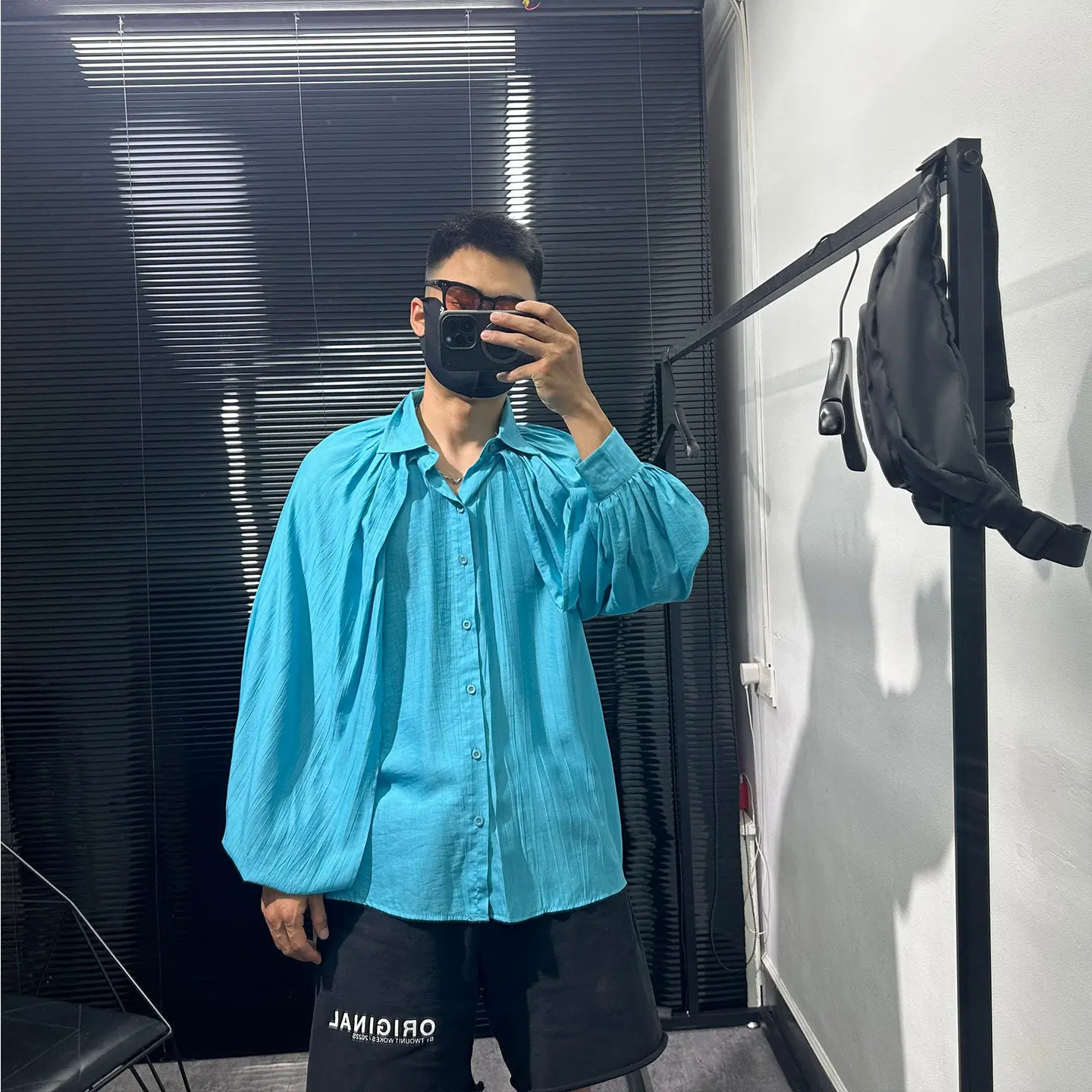 Dark High-Grade Minimalist Design Long-Sleeved Shirt Men's Sleeveless Avant-Garde Loose Leisure All-Matching
