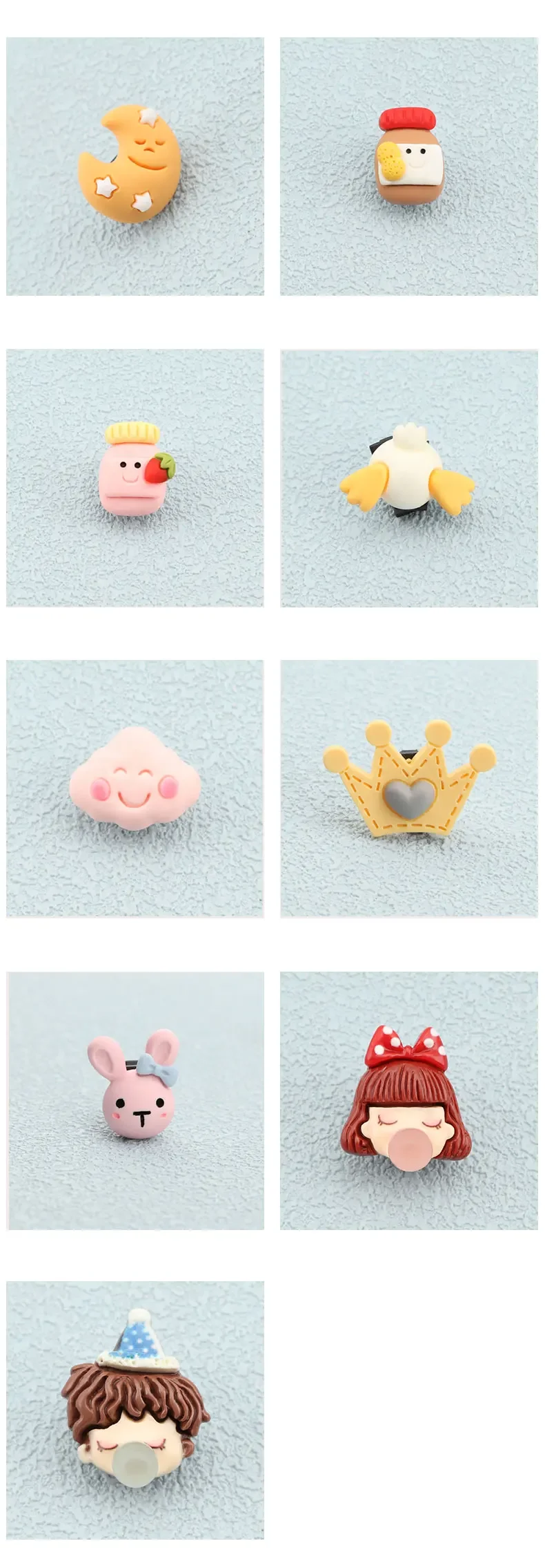 Schnürsenkel Dekoration Clips Schnürsenkel Schnalle Cartoon Krone Kuchen Süßigkeiten Macaron Farbe Schuhe Zubehör für Mädchen Kinder 1PCS – Detail 7