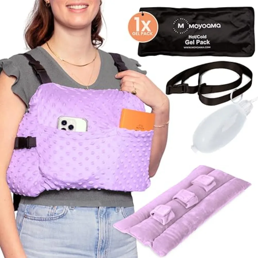 

Post Mastectomy Pillow Hands-Free Protection with Secure Strap and Easy-Clean Washable Cover Breast Surgery Must HavesBreast Re