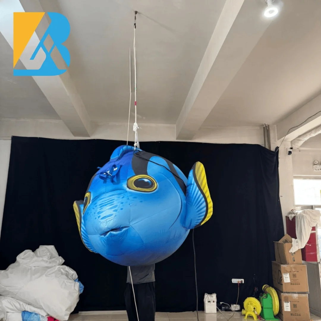 Bespoke Giant Inflatable Tropical Fish Design for Birthday Decoration Restaurant Toys