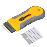 Glass Ceramic Hob Scraper Knife Cleaner 1 blade Replacement Cleaning for Scraping Labels Decals Stickers Caulk Blade