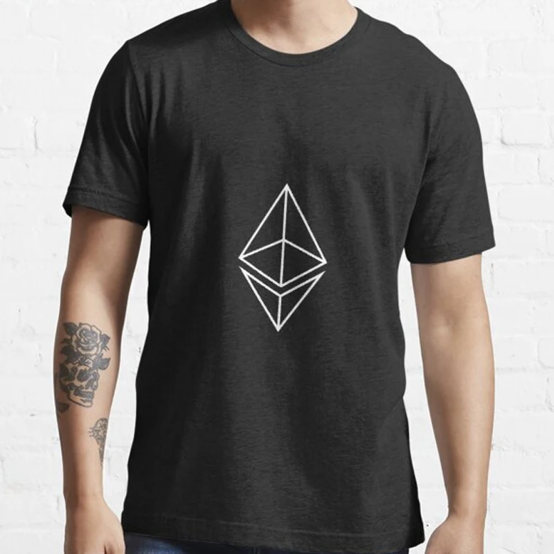 Ethereum blanc noir 100% coton été hommes T-shirt décontracté haute imprimé Khabib Cool Khabib taille ue t-shirts invincible