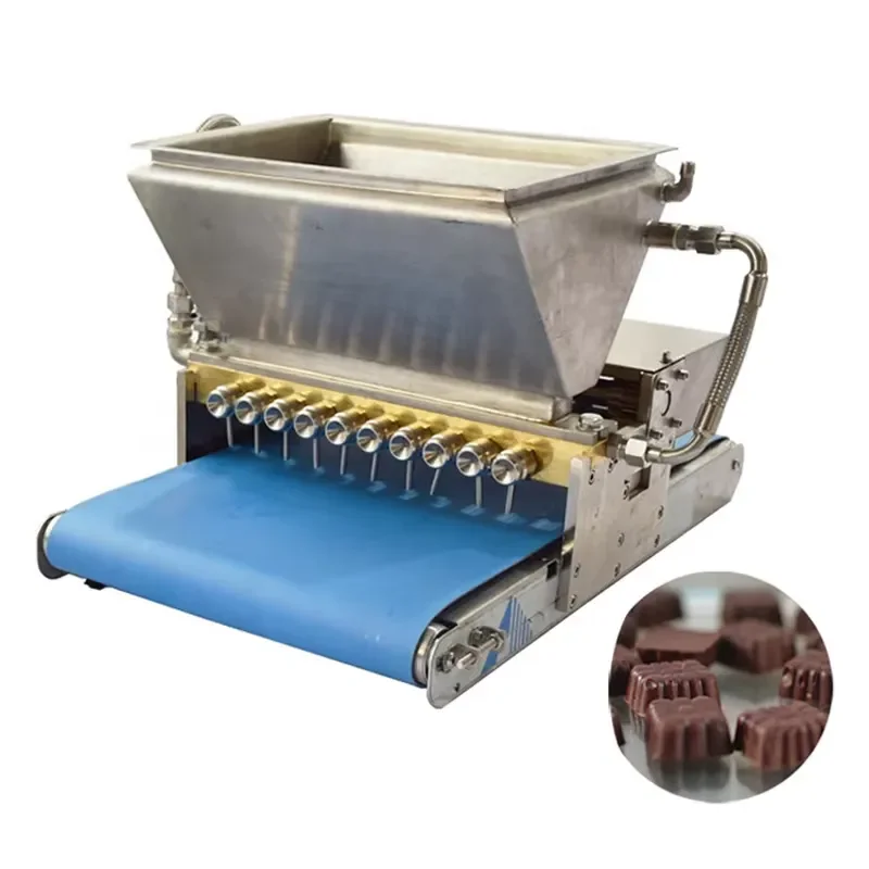 Jelly Filled Chocolate Candy Making Machine Cotton Sugar Candy Making Vending Machine