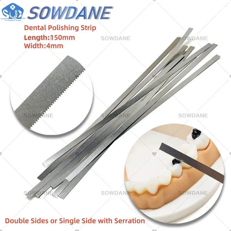 

Dental Metal Polishing Stick Polishing Strip with Serration Whole Strip with Serrated Edge Teeth Whitening Polish Material 4mm