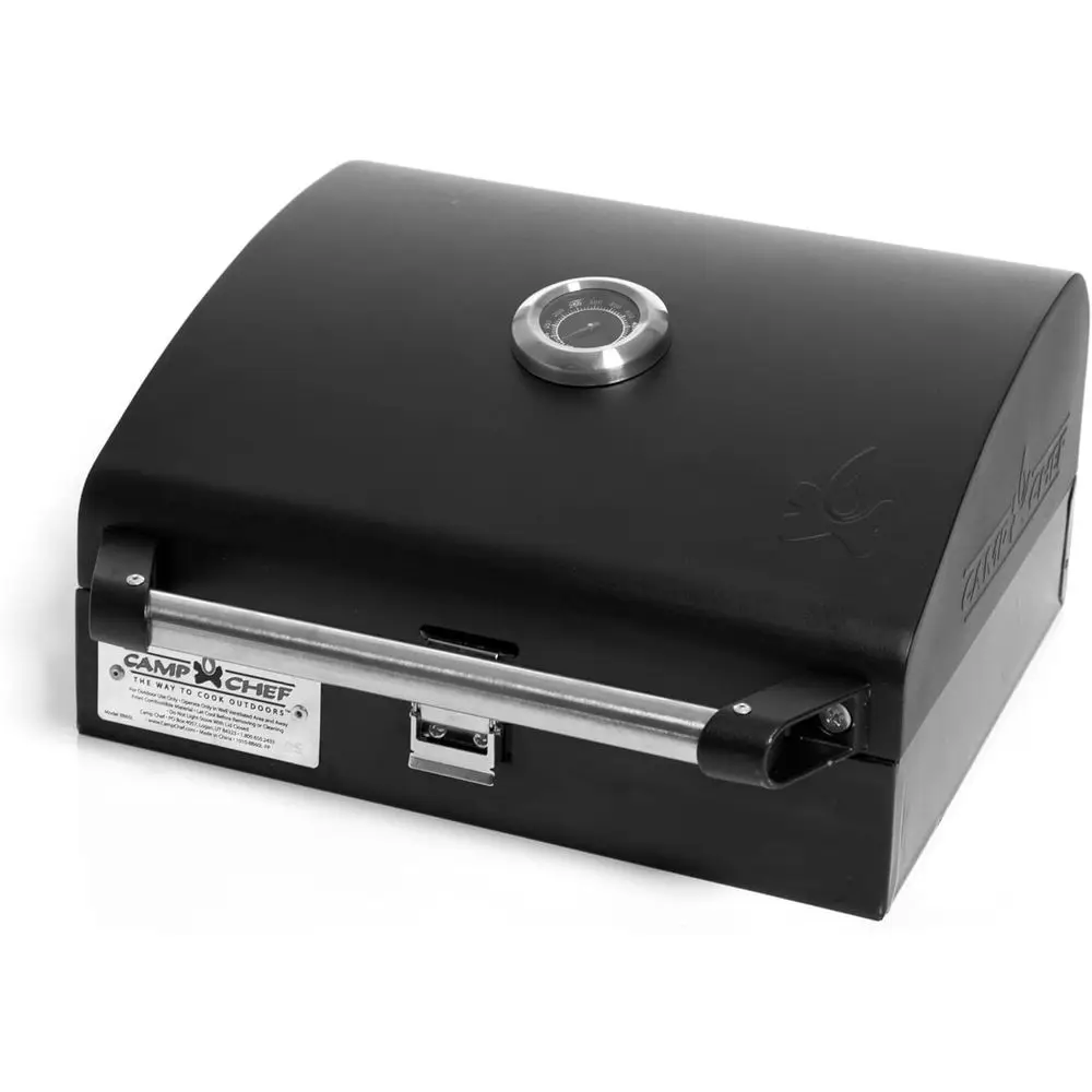 

Deluxe BBQ Grill Box, Single Burner Accory, Cooking Dimensions: 14 in. x 16 in, Black