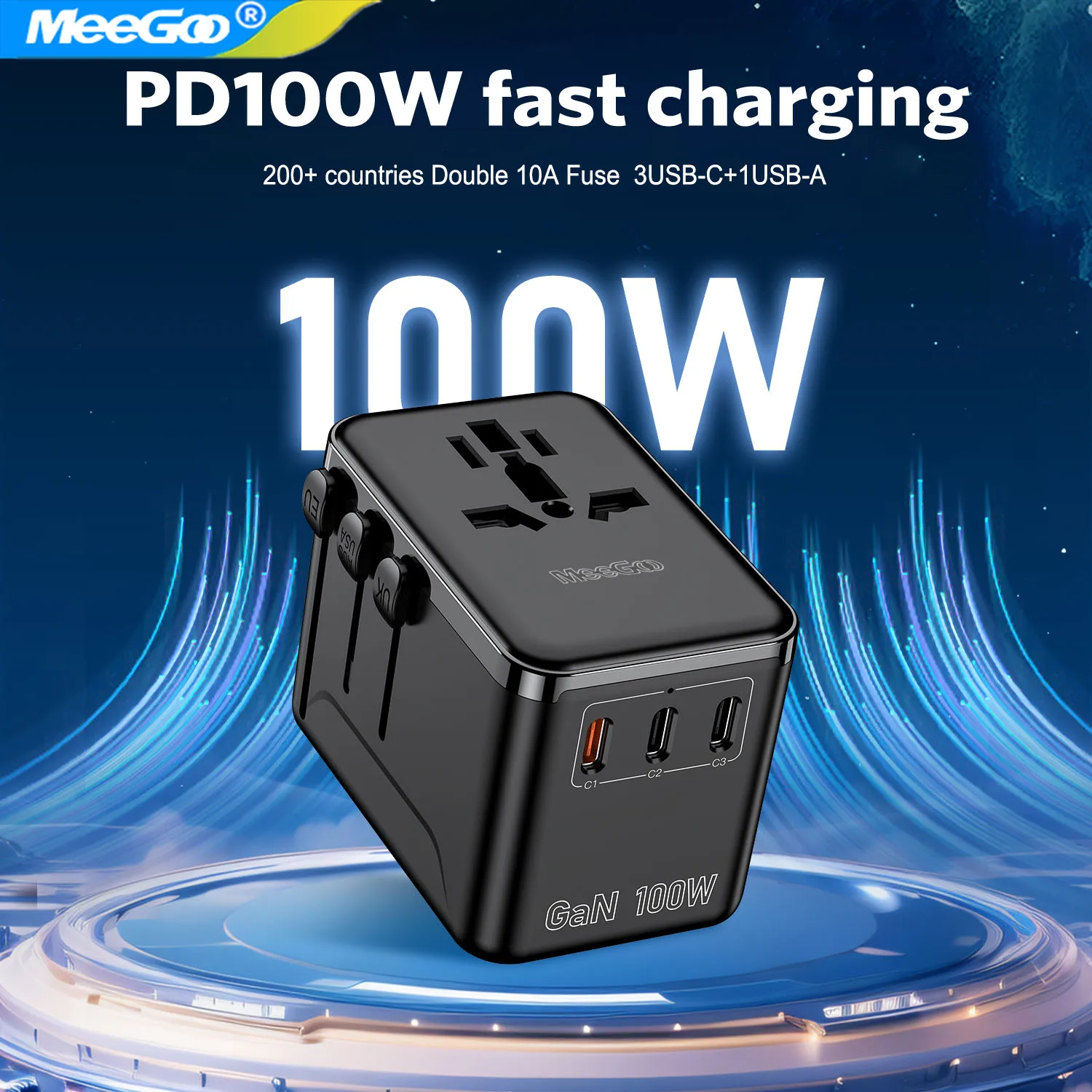 meegoo-100w-gan-universal-travel-adapter-with-1usb-a-and-3type-c1acfast-charging-power-adapter-eu-uk-usa-aus-plug-for-travel