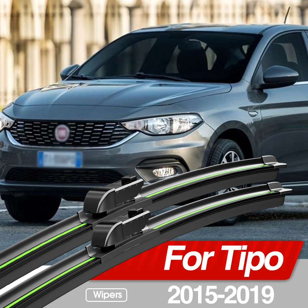 Para Fiat Tipo 2015-2019 limpiaparabrisas delantero 2 uds accesorios de ventana de parabrisas 2016 2017 2018