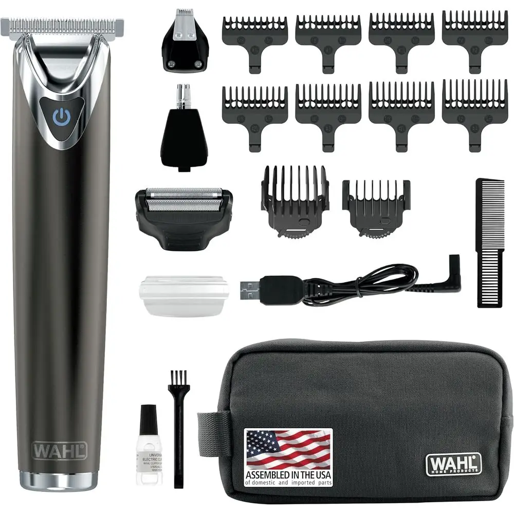 

Lithium Ion 2.0+ Beard Trimmer, Electric Shaver, Nose & Ear Trimmer, Rechargeable Men's Grooming Kit