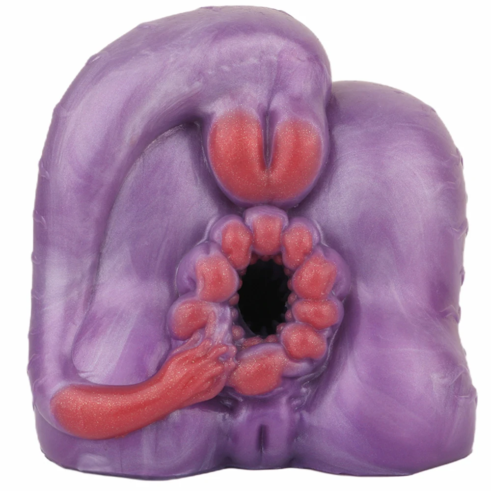 GEEBA Fantasy Animal Tail Masturbator Cup Single Channel Tight Vaginal Pocket Pussy Adult Onahole Monster Sex Toys for Men 18+