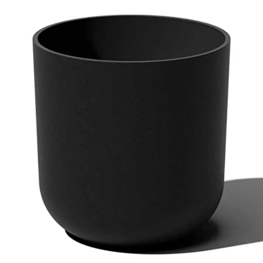 

Круглые черные пластиковые горшки для растений для использования в помещении/на улице с дренажными отверстиями, подходят для суккулентов малого и большого размера.