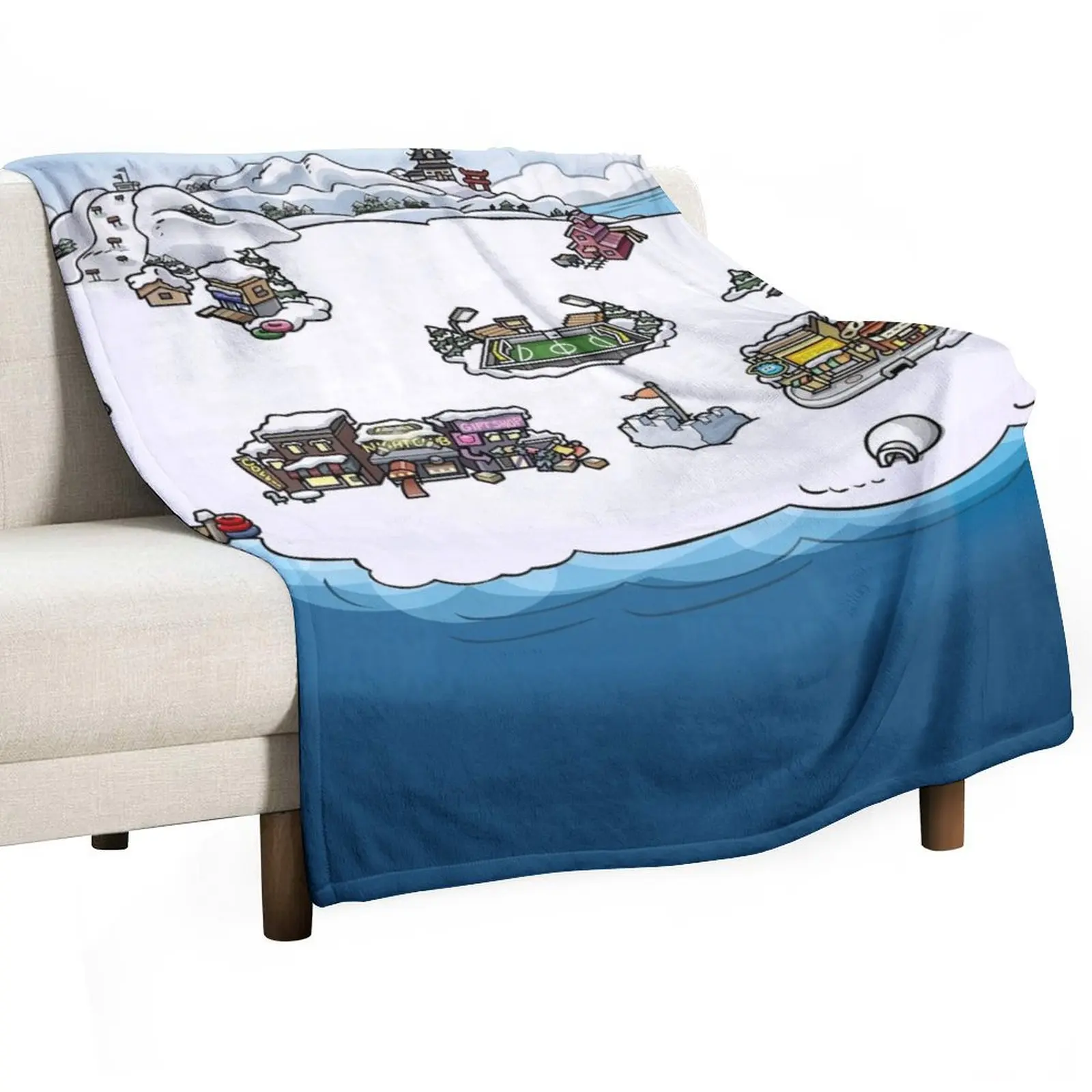 

Club Penguin Map Throw Blanket Fashion Sofas Sofas blankets ands Blankets