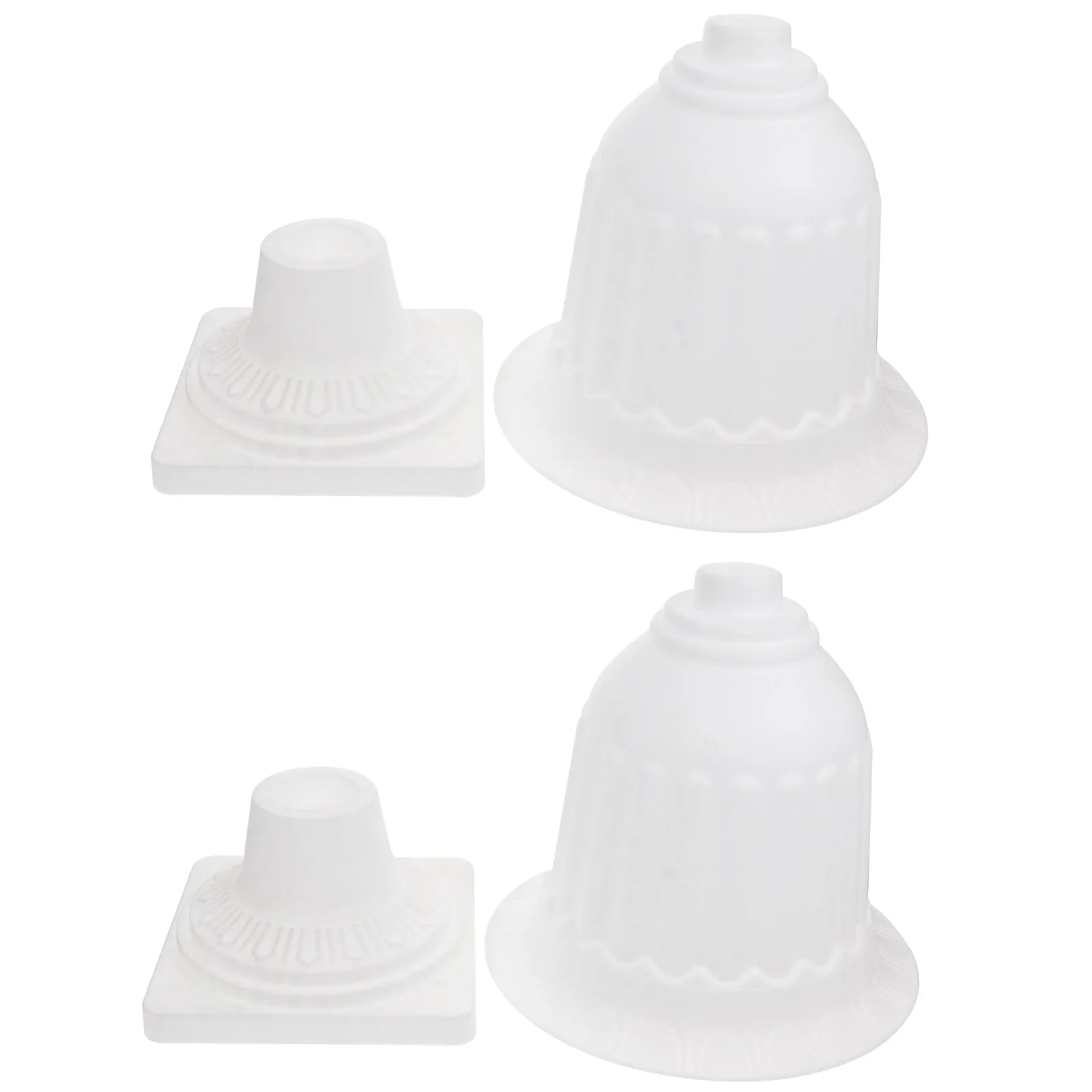 

2pcs Plastic Flower Pot White Planters Retro Vintage Design Balcony Garden Decorative Container Vase