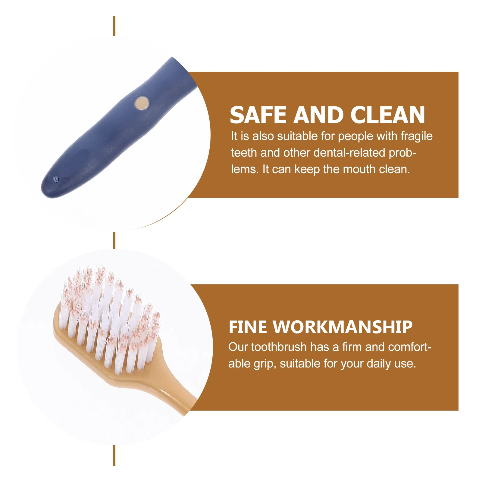 

36Pcs Wide Brush Toothbrush Soft Bristle Ergonomic Lightweight Household Manual Adult Toothbrushes Travel Portable Teeth Brush