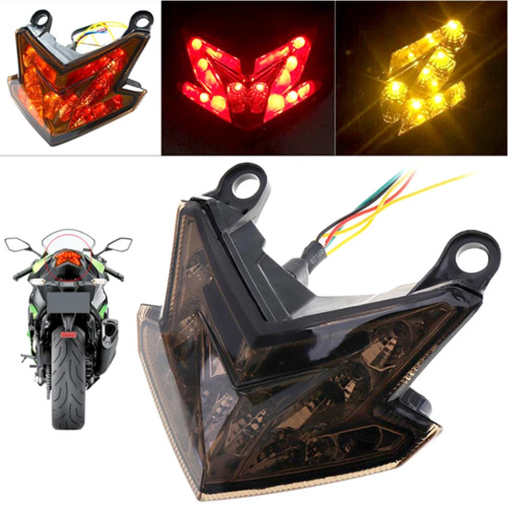 The All-New Motorcycle LED Brake Taillights Turn Signal Lights Are Suitable For The Kawasaki Z800 Z125 Black Series