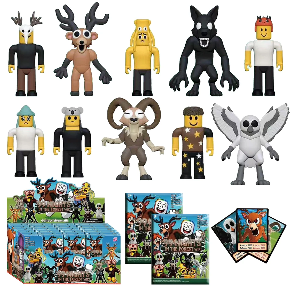 

Фигурка игры 99, лесные ночи выживания, слепая коробка, наборы фигурок, модель из ПВХ, игрушки, соответствующие оптовой продаже, сумка-сюрприз, подарок