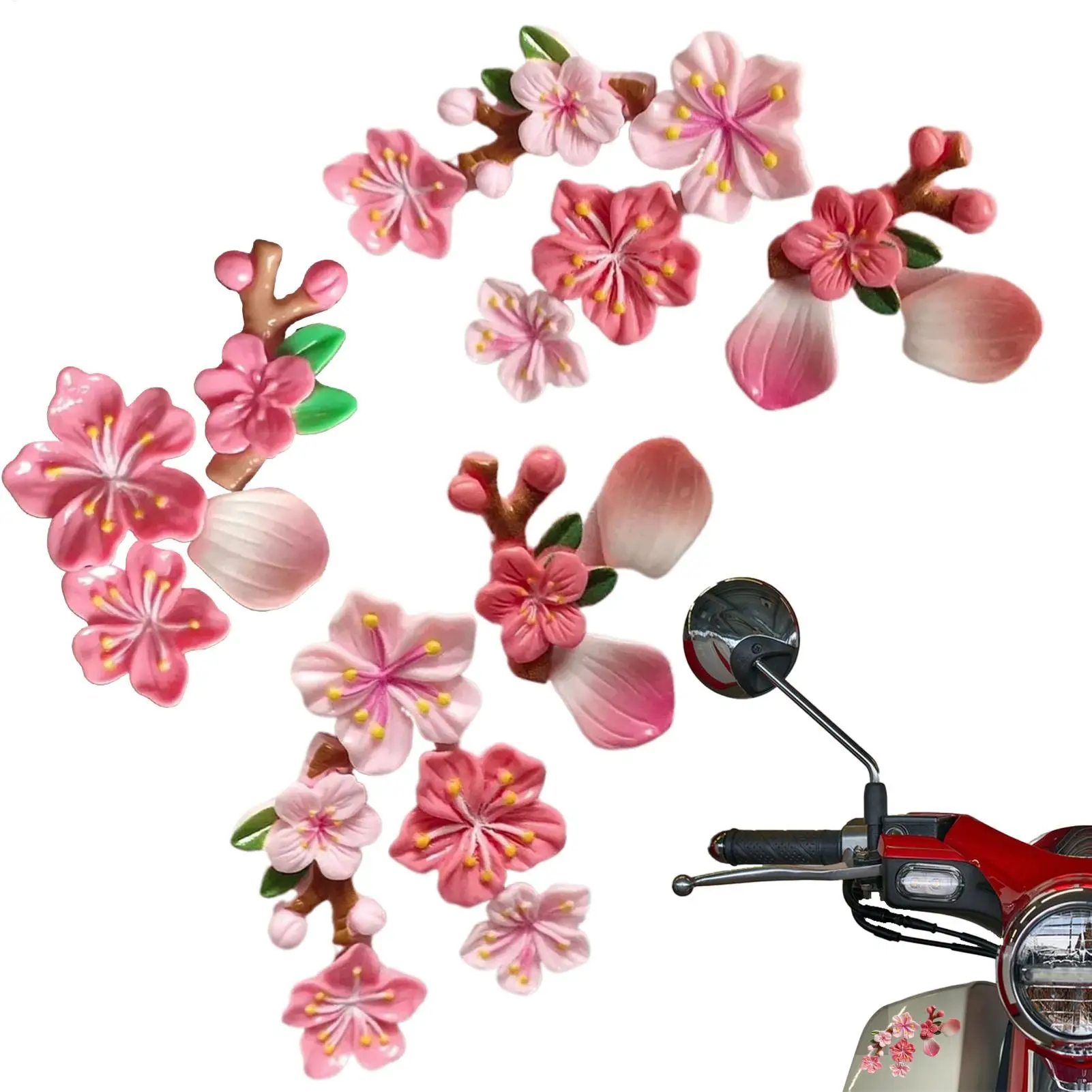 

Decals For Cars Automotive Waterproof Decoration Flower Car Decal Set For Safe Driving Truck Wall Laptop Rearview Mirror Water