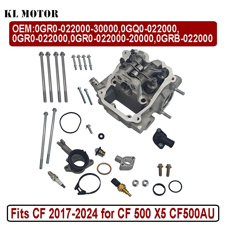 Cylinder Head Assy from 2017-2024 for CF 500 X5 CF500AU CF520 Quad ATV 0GRB-022000 0GR0-022000 0GQ0-022000 0GR0-022000-30000