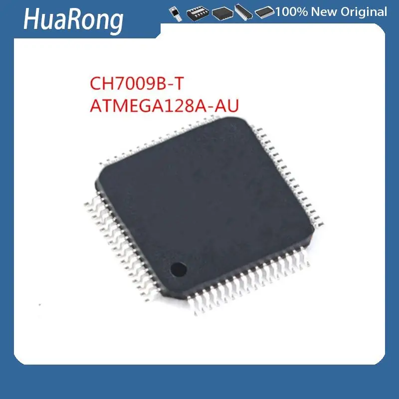 2PCS/LOT      CH7009B-T    CH7009B-TF       ATMEGA128A-AU    TQFP64