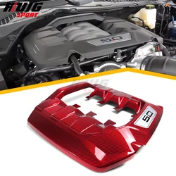 Carbon Car Hood Engine Bay Bonnet Guard Plate Protector Cover Trim Accessories For Ford Mustang S650 Dark Horse GT 5.0 2024 2025