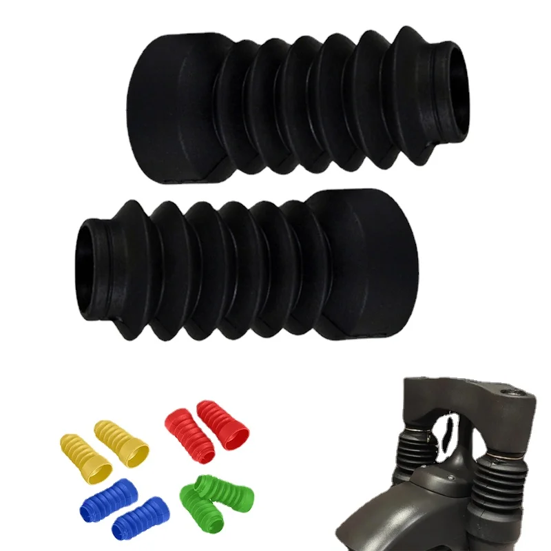 Paar Vorderradgabel Stoßdämpfer Gummi Gamaschen Staubschutz Gators Stiefel für Motocross Motorrad Zubehör Off Road Drit Bike – Detail 4