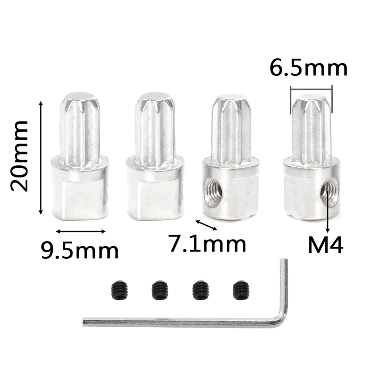 Juego de piezas mejoradas de aleación de aluminio, cabezal de eje trasero para Slash 4WD/Rustler4WD/X0-1, piezas de actualización de coche RC, 1 Juego