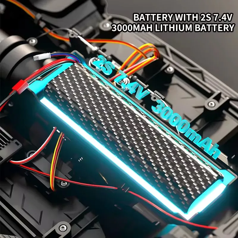 

4WD Rc Climbing Car 2.4g Full Proportional Rock Crawler 1/10 Remote Control Car Off-Road Truck Strong Power Pure Copper Motor