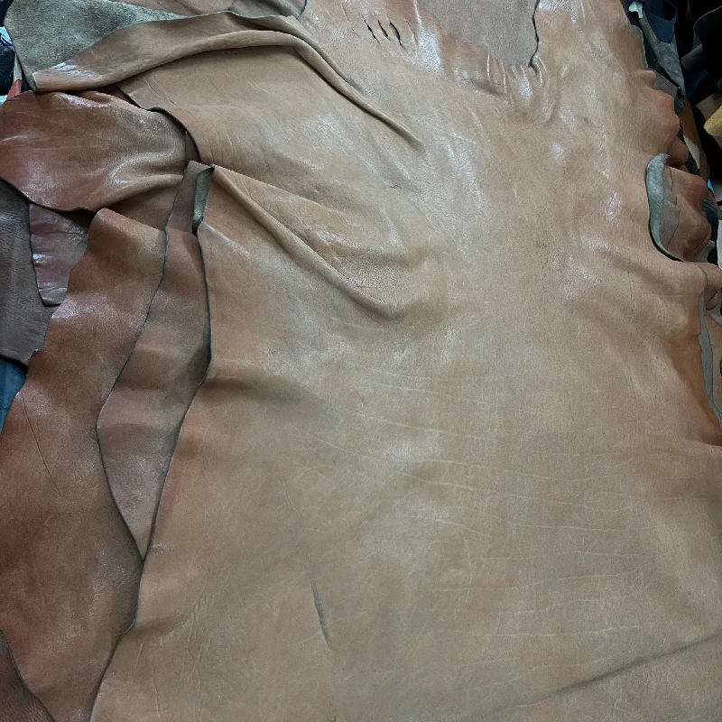 Madalam-Vegetable Tanning Horse Leather Front Body, 8-10 SF High Grease Grease Thickness 1.5-2.0mm