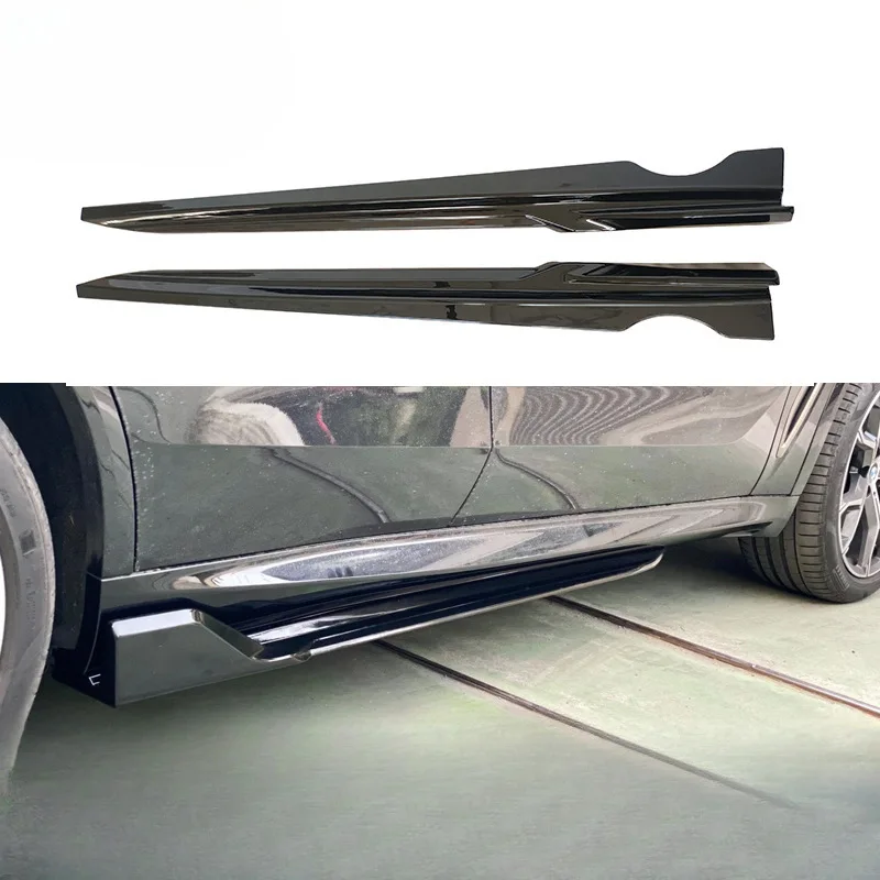 

Подходит для BMW New X5 G05, модификация, обновление X5M, черный воин, боковые юбки с лезвием, небольшой комплект объемного звучания